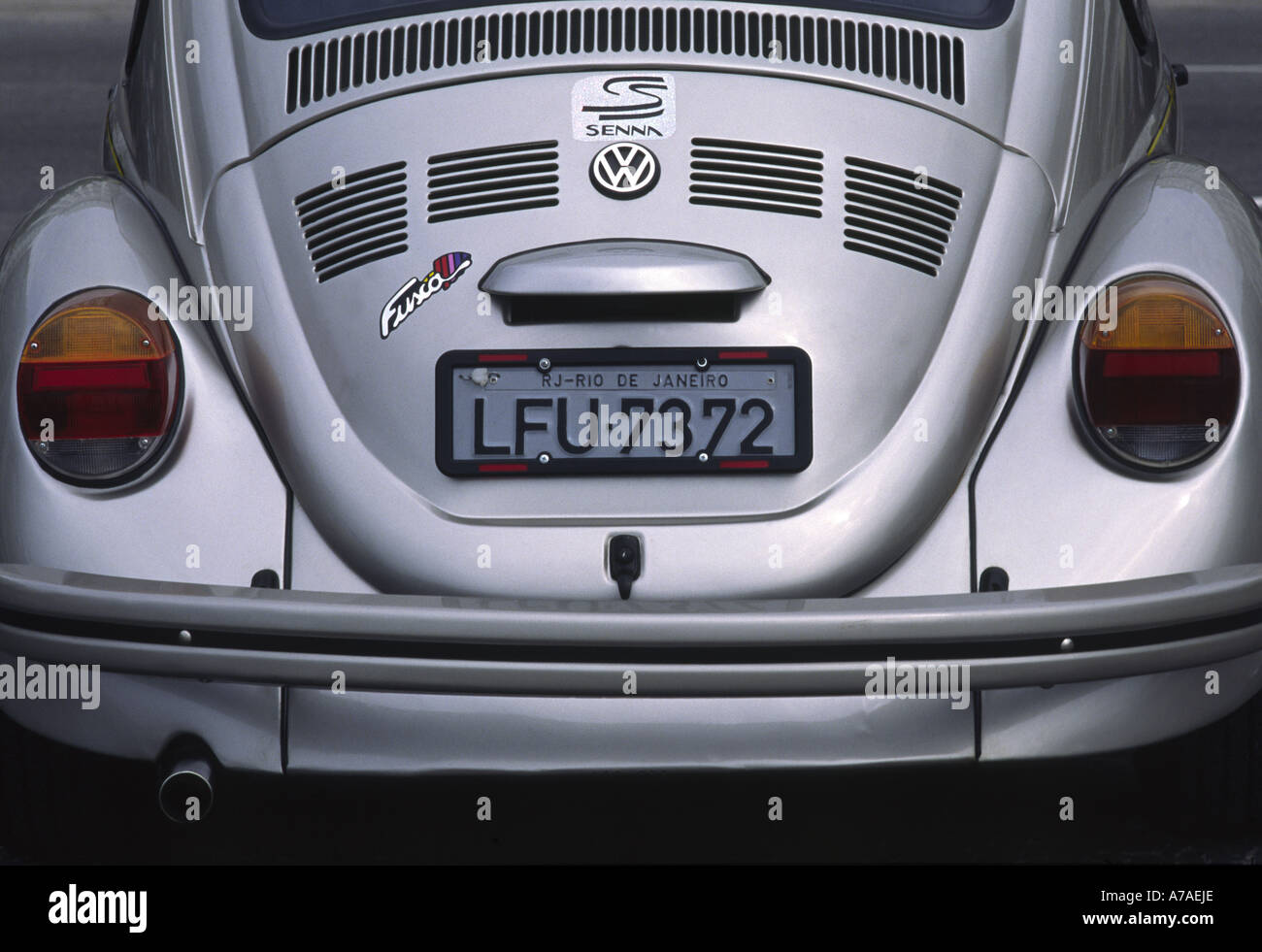 La plaque de numéro de voiture Rio de Janeiro Brésil Banque D'Images
