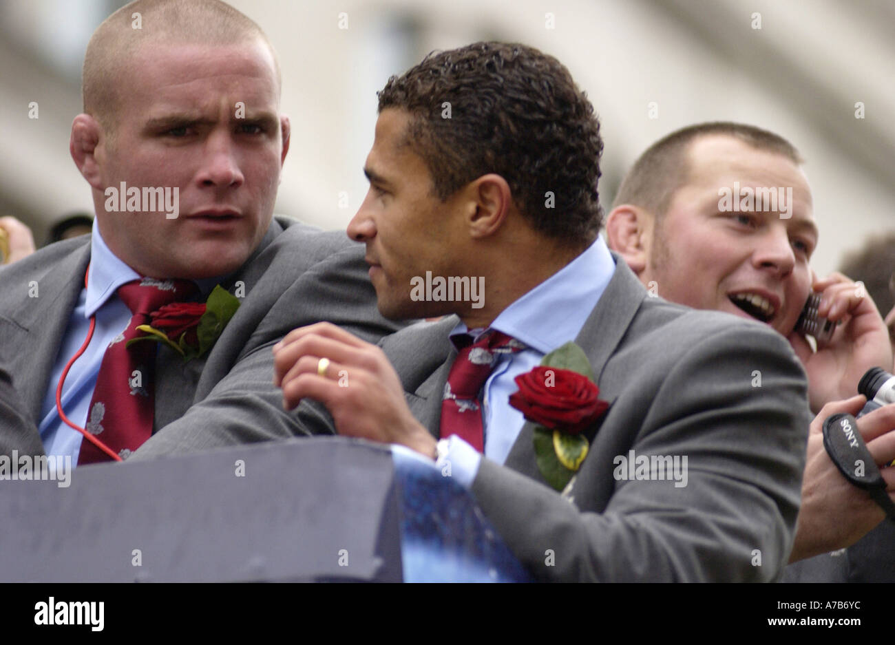 Jason Robinson Rugby 2003 Parade Londres Banque D'Images