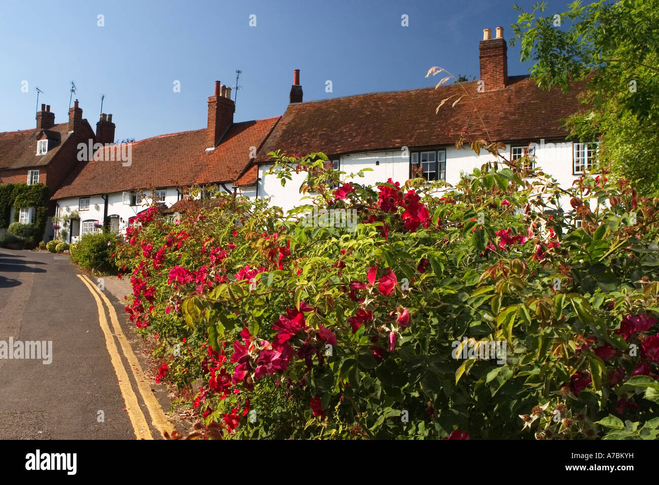 Maisons près de Kenilworth Kenilworth UK Juin 2005 Banque D'Images