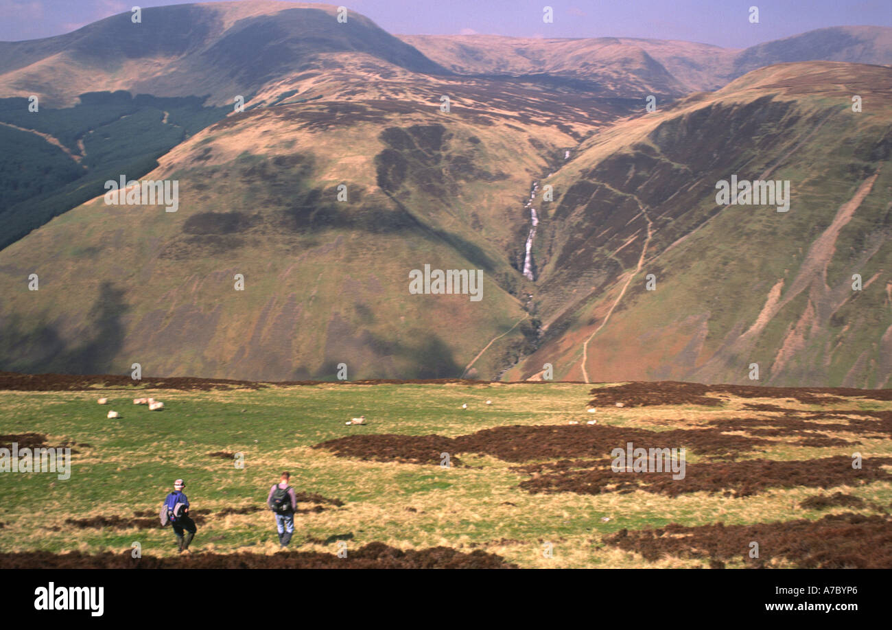 La randonnée Ettrick Hills Banque D'Images