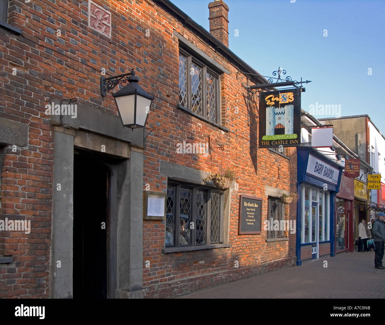 Le Castle Inn centre-ville de Newport, Isle of Wight Banque D'Images