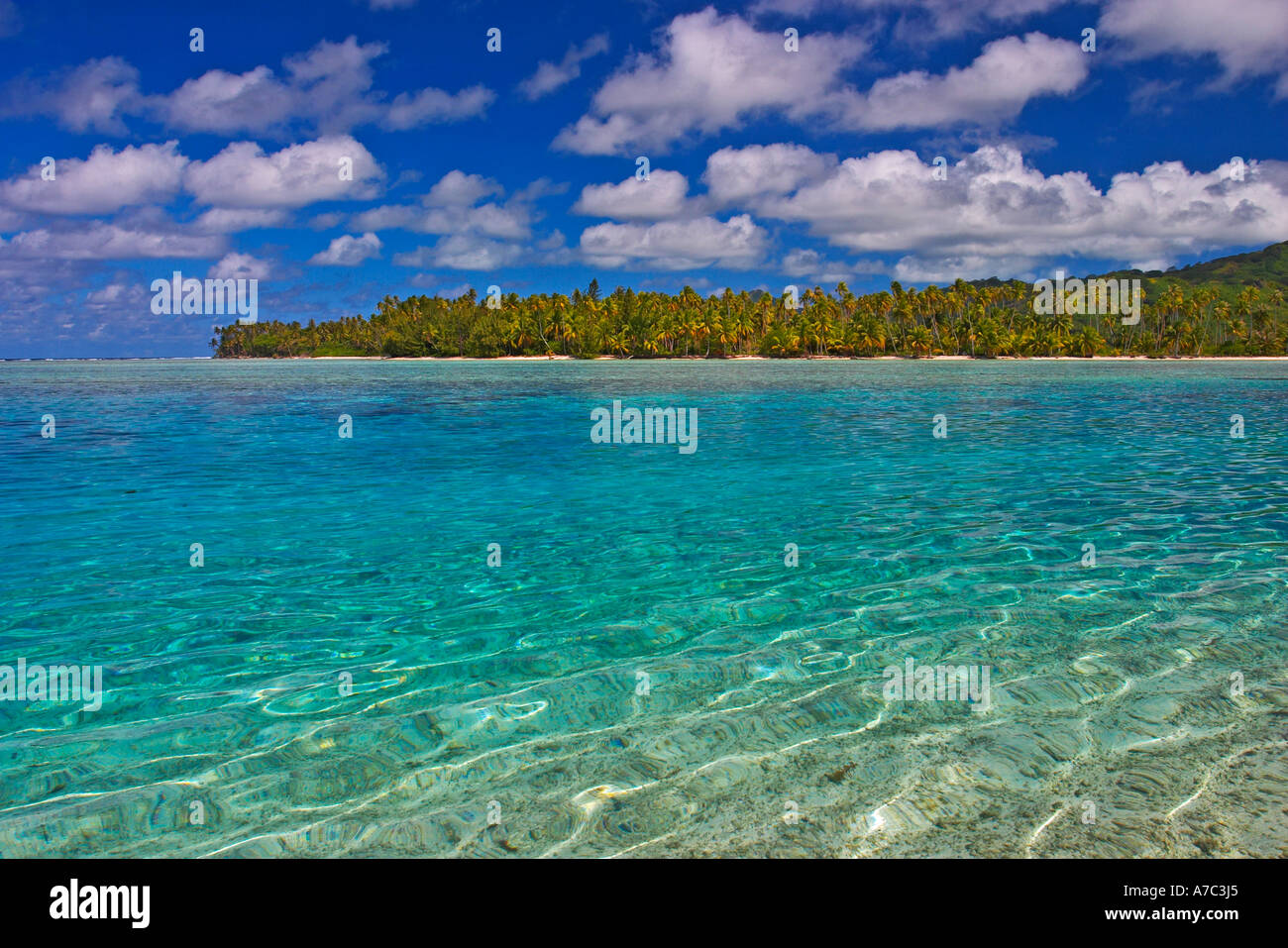 Les splendides plages de Moorea Polynésie Française Banque D'Images