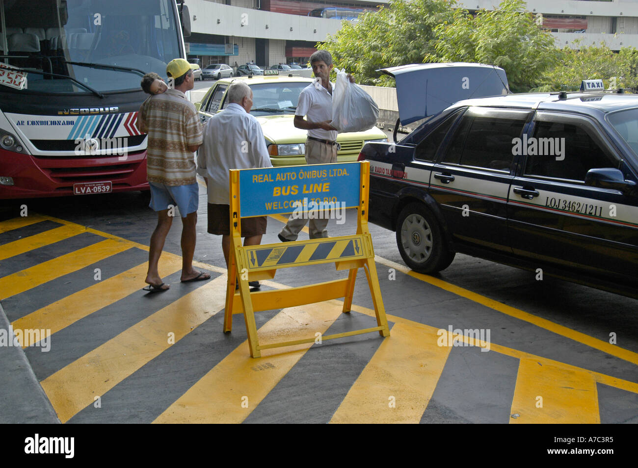 Tom Jobin, l'aéroport de Rio de Janeiro, Brésil Banque D'Images