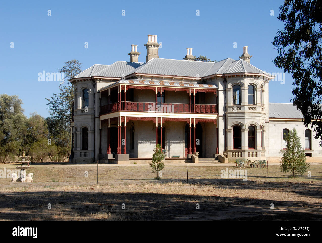 Fairfield House Australie Victoria Rutherglen Banque D'Images