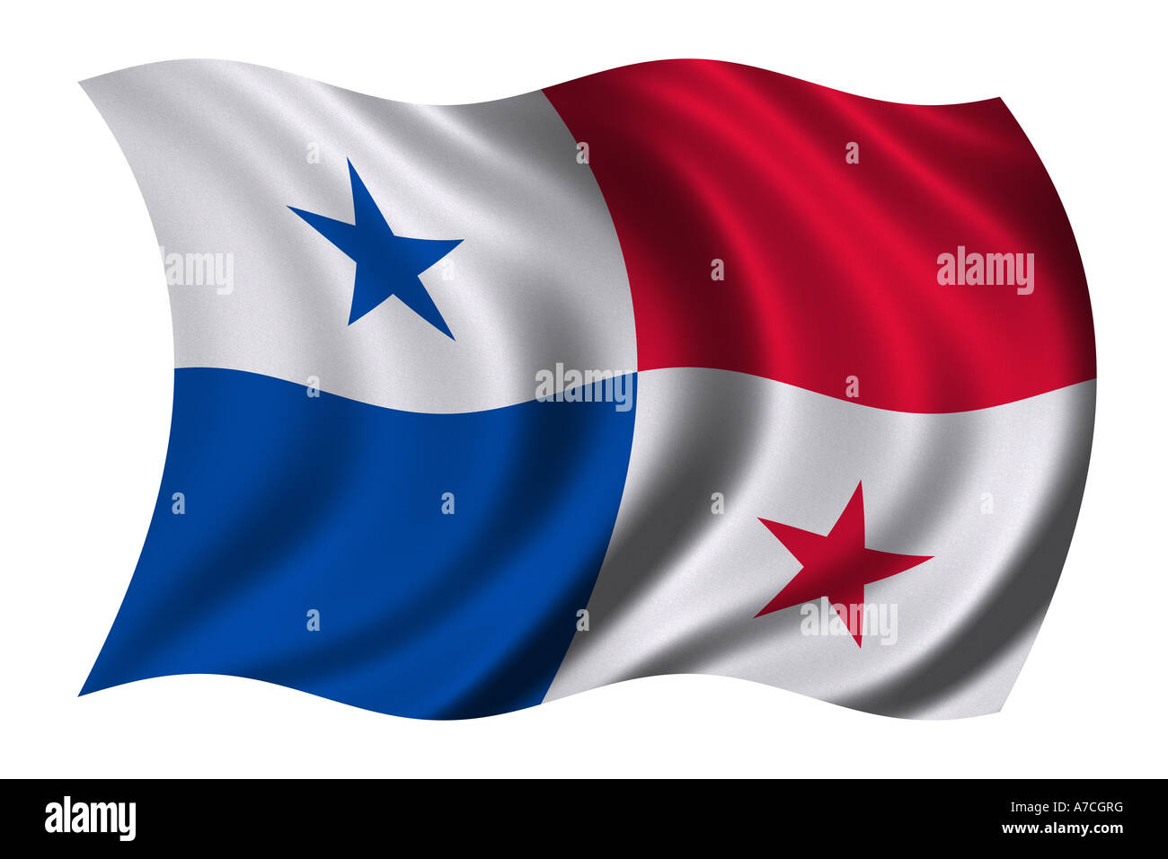 Drapeau du Panama Banque D'Images