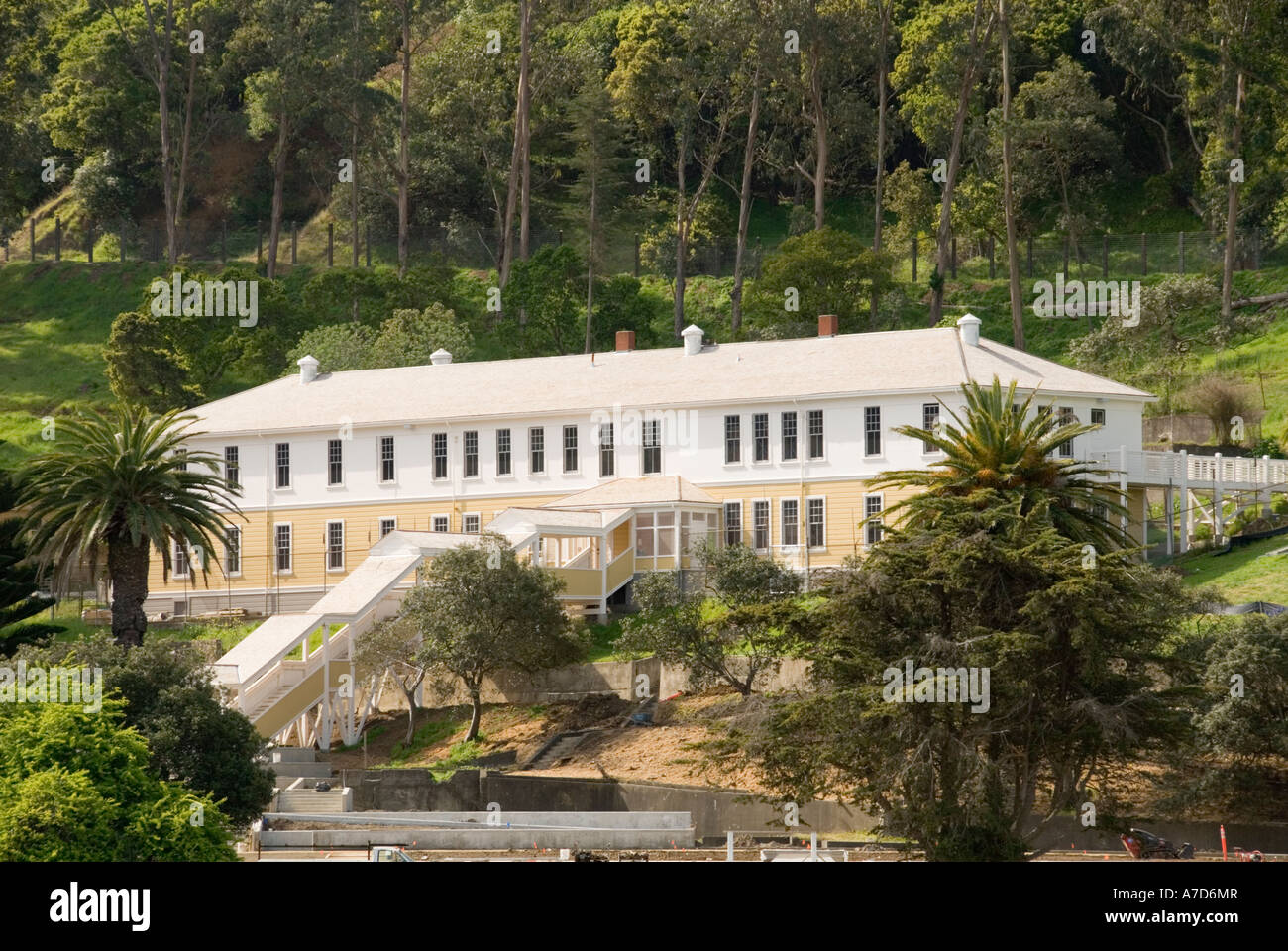 Angel Island State Park San Francisco Bay CA CALIFORNIE la station d'immigration Banque D'Images