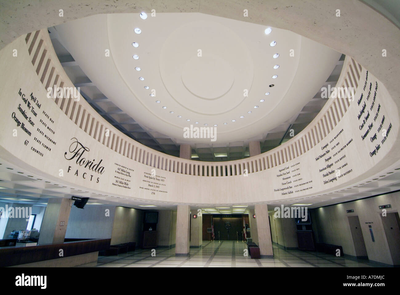 L'intérieur du dôme du Capitole de l'état actuel de nouvelles capacités à Tallahassee Floride FL Banque D'Images