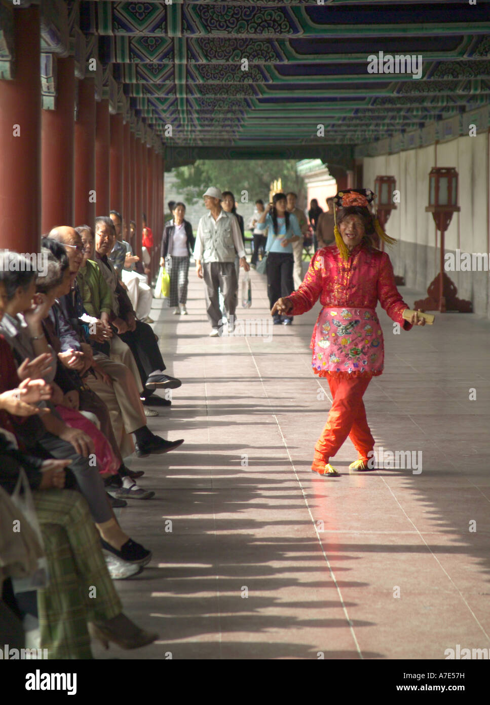 Artiste de rue chinois Banque D'Images