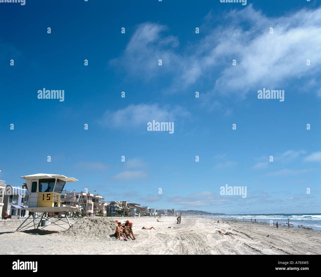 Mission Beach, San Diego, California, USA Banque D'Images