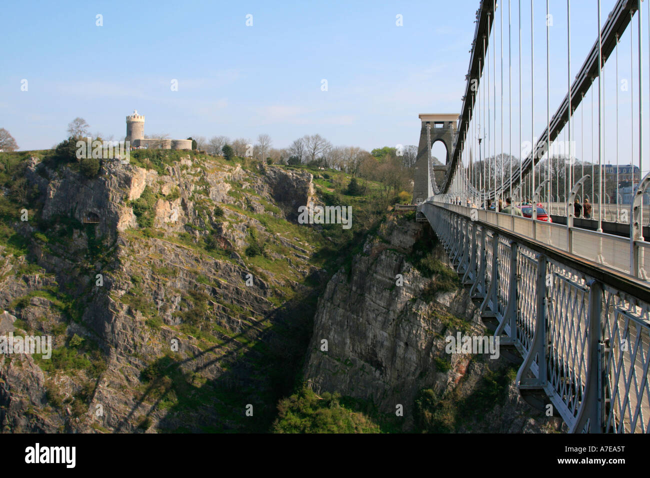 Pont suspendu de Clifton Bristol UK construit par Isambard Kingdom Brunel Banque D'Images