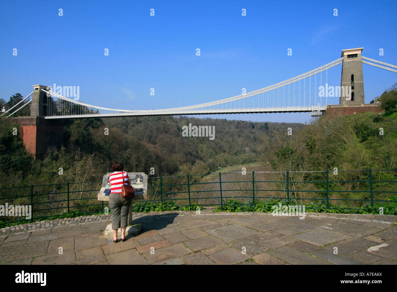 Pont suspendu de Clifton Bristol UK construit par Isambard Kingdom Brunel Banque D'Images