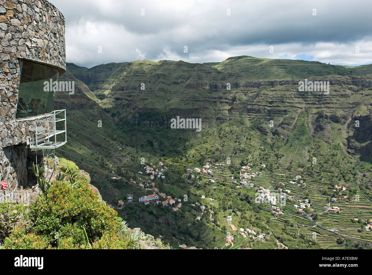 Restaurant et point de Cesar Manrique, Valle Gran Rey, La Gomera Island, Îles Canaries, Espagne, Europe Banque D'Images