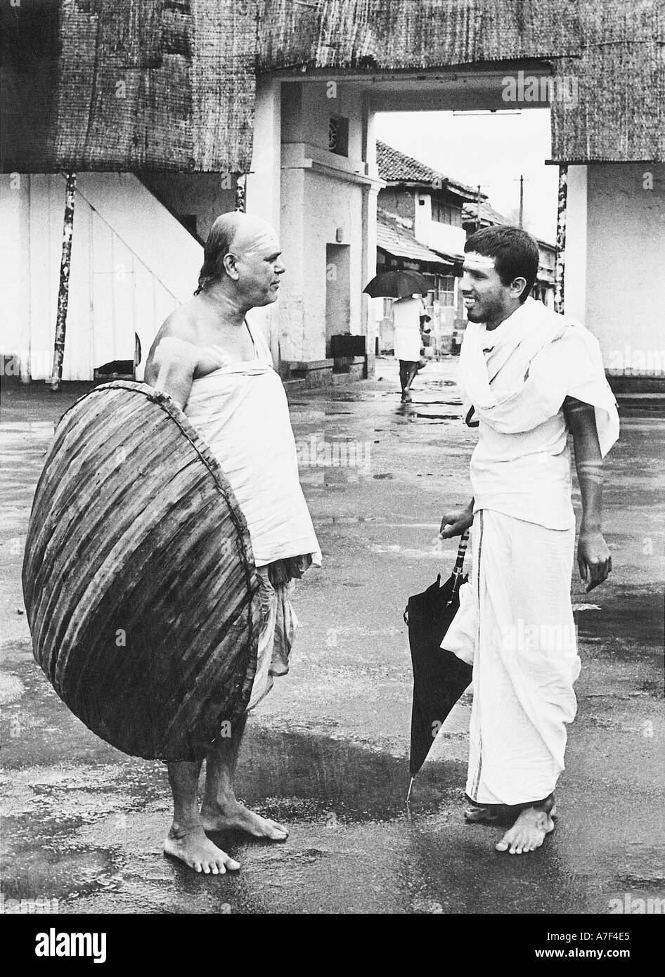 Vieux vintage des années 1900 images noir et blanc la vie en Inde la vie indienne Banque D'Images