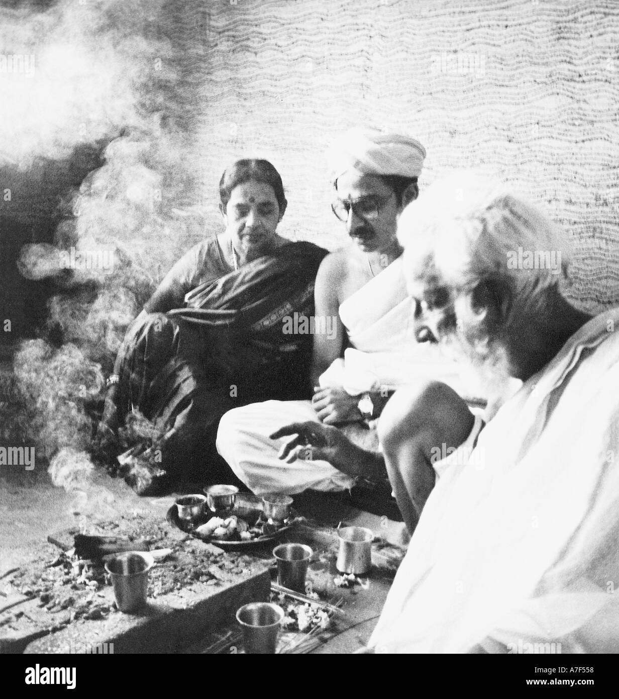 Vieux vintage des années 1900 images noir et blanc la vie en Inde la vie indienne Banque D'Images