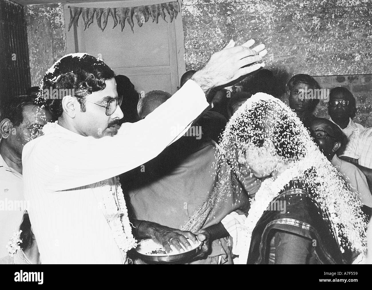 Vieux vintage des années 1900 images noir et blanc la vie en Inde la vie indienne Banque D'Images