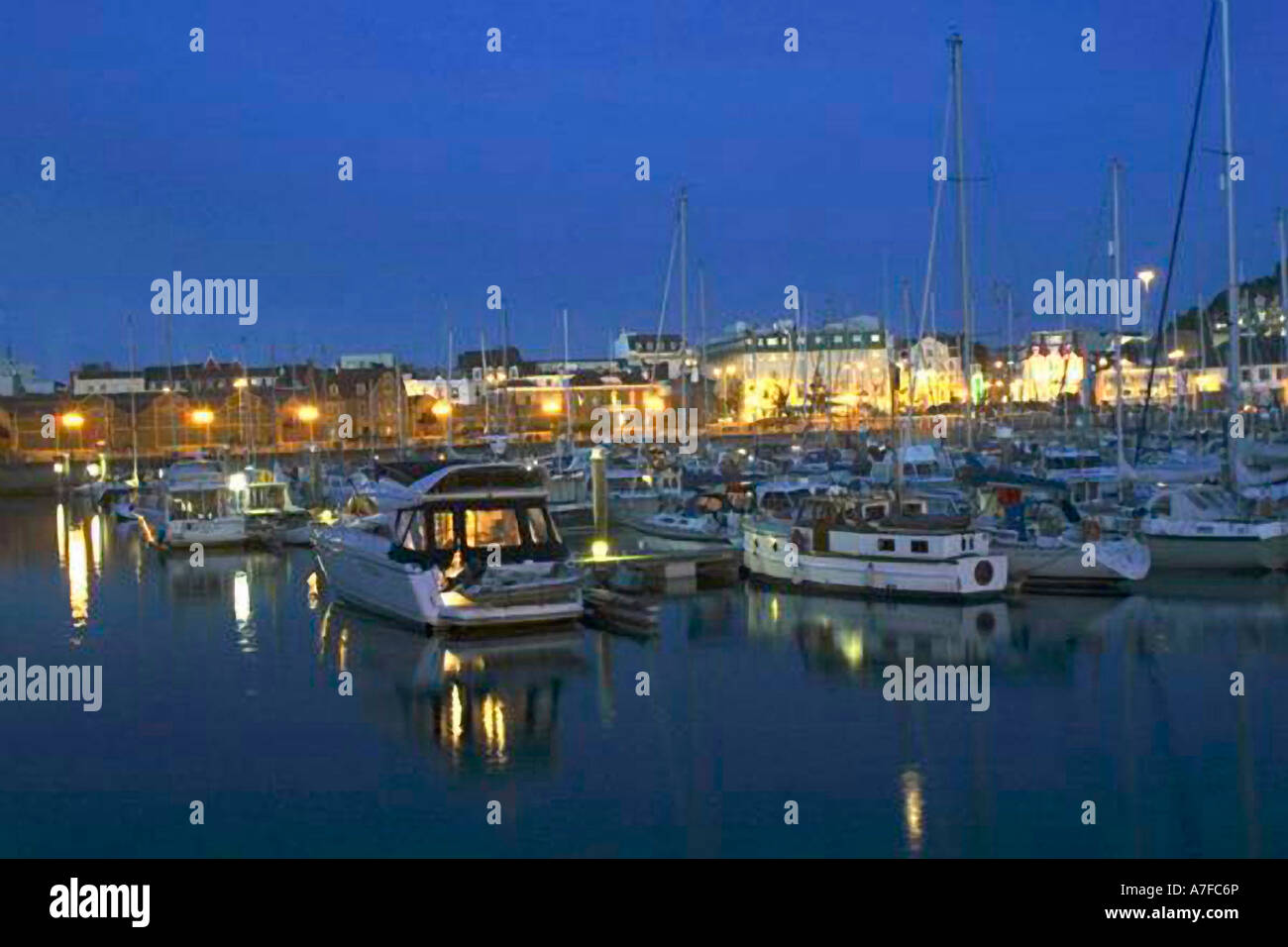 Port de plaisance de St Helier, Jersey Banque D'Images