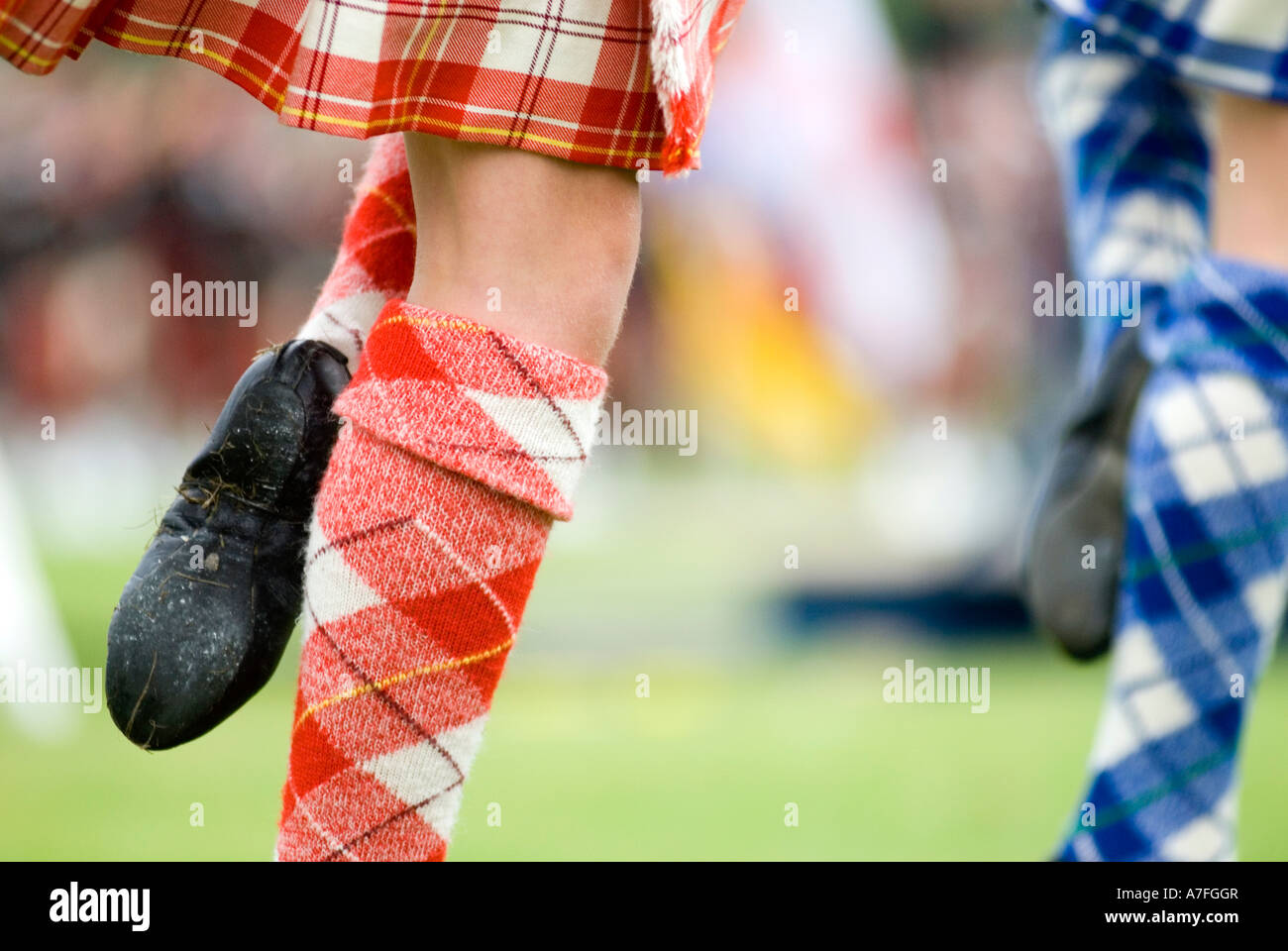 Highland Dancing Banque D'Images