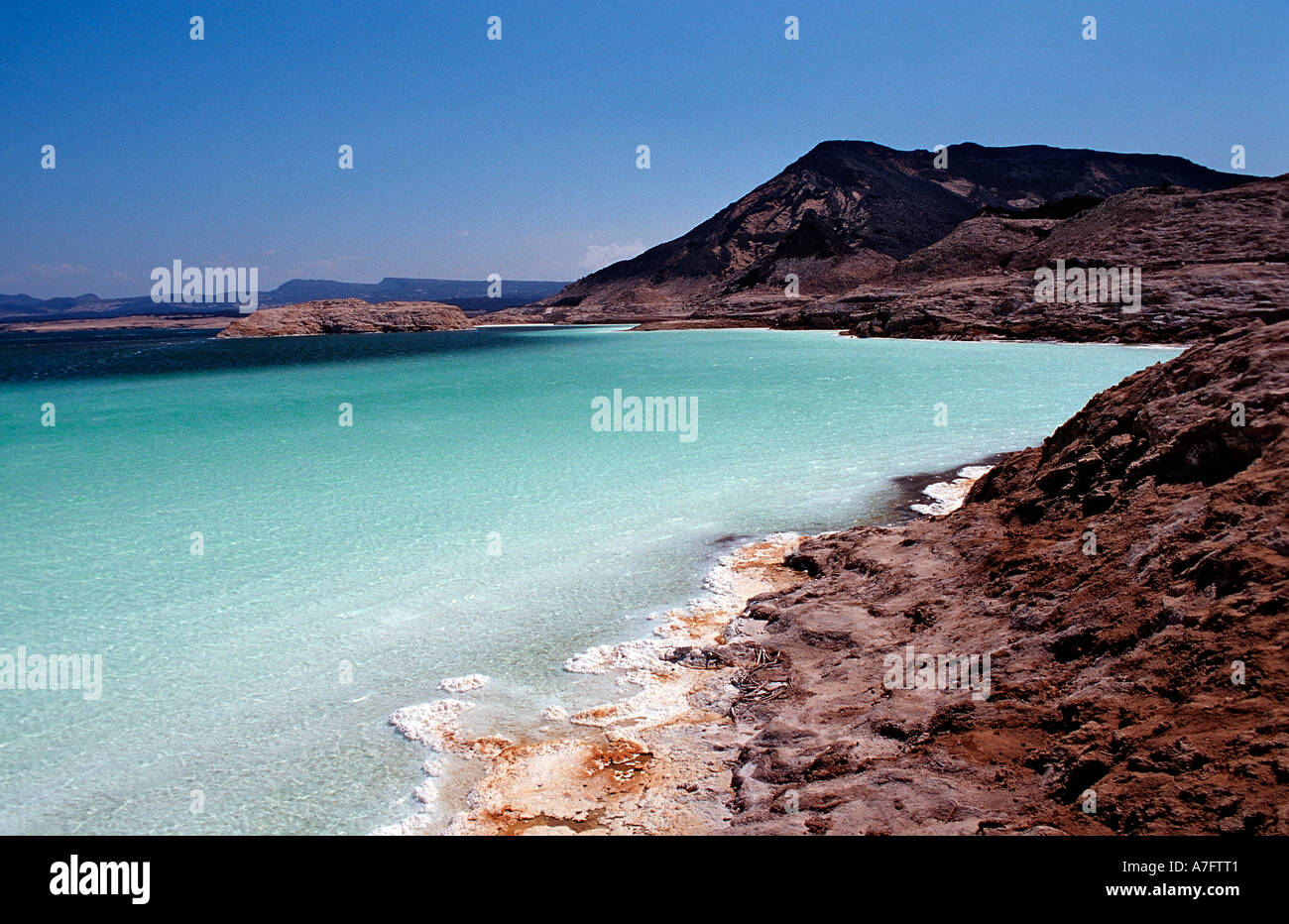 Lac Assal Lac Assal Djibouti Djibouti Afrique Triangle Afar Banque D'Images