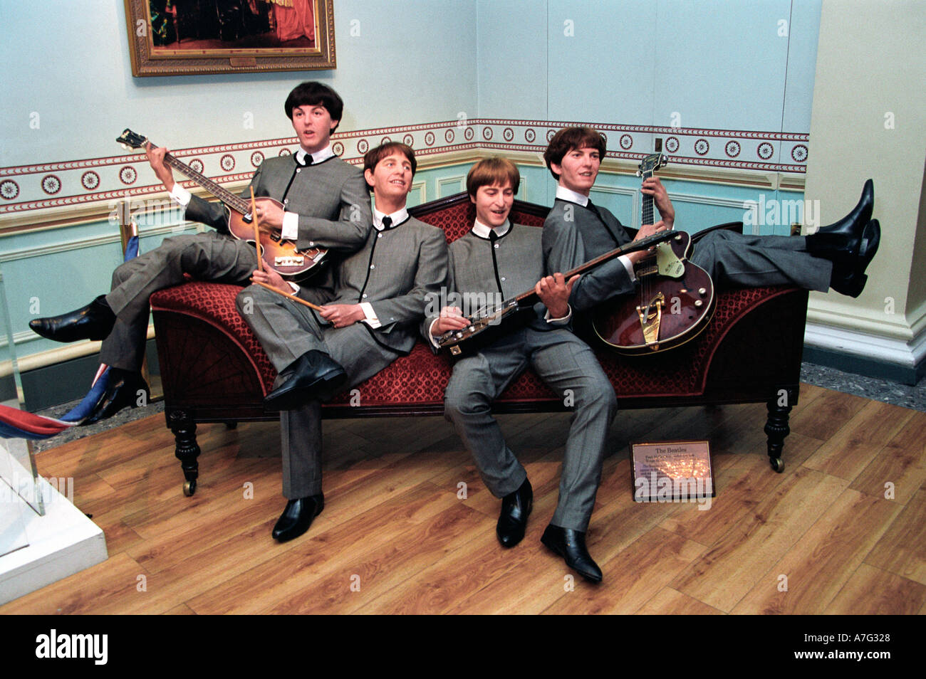 Beatles chez Madame Tussauds London Banque D'Images