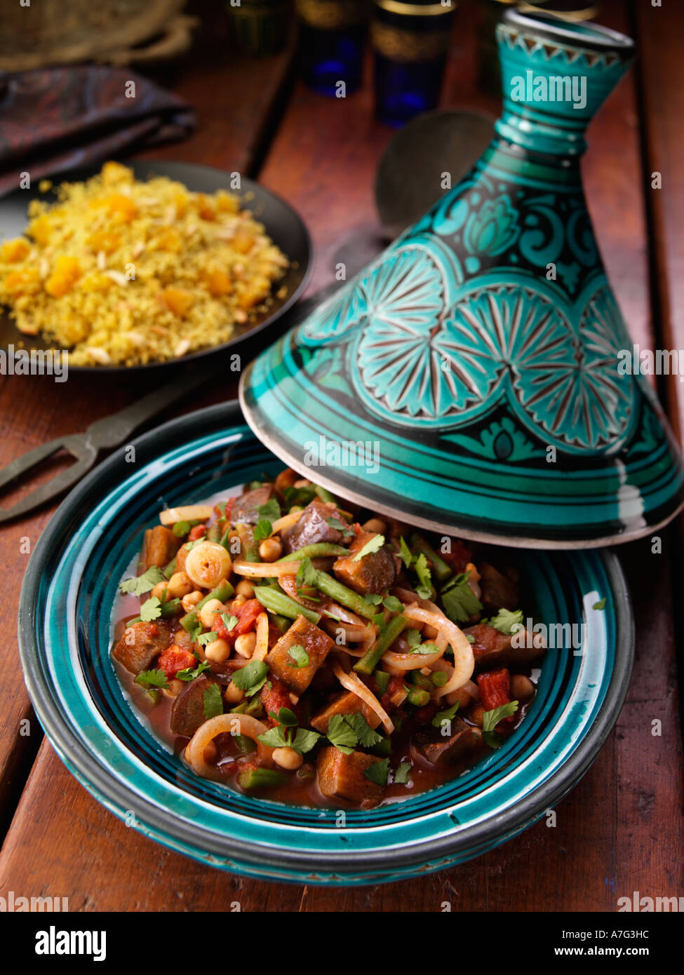 Tajine de légumes Banque D'Images