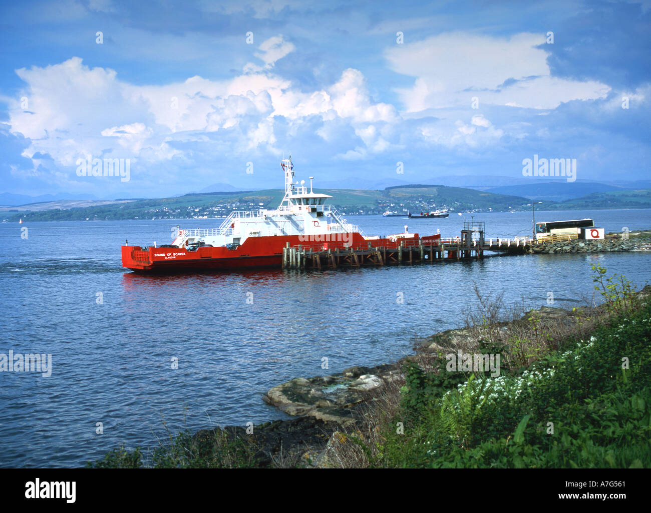 Western Ferries navire accosté à Gourock pier Banque D'Images