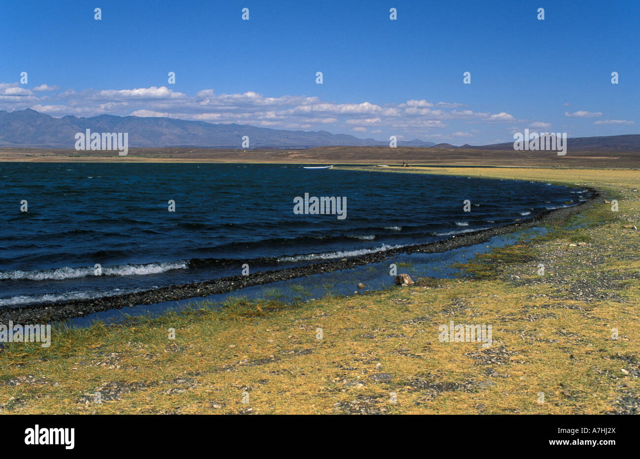 Le Lac Turkana, Kenya, Loiyangalani Banque D'Images