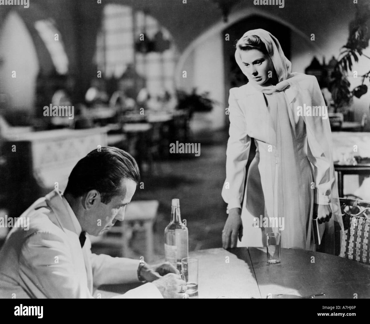 CASABLANCA 1942 Warner film avec Humphrey Bogart et Ingrid Bergman Banque D'Images