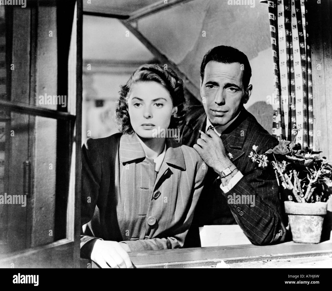 CASABLANCA 1942 Warner film avec Humphrey Bogart et Ingrid Bergman Banque D'Images