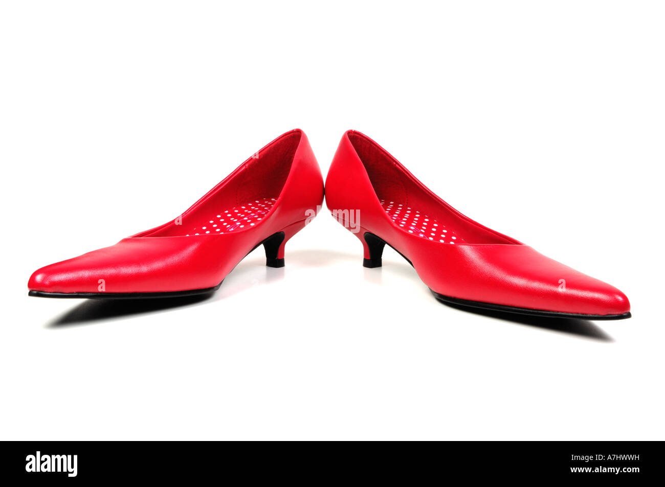 Paire de chaussures stiletto rouge Banque D'Images
