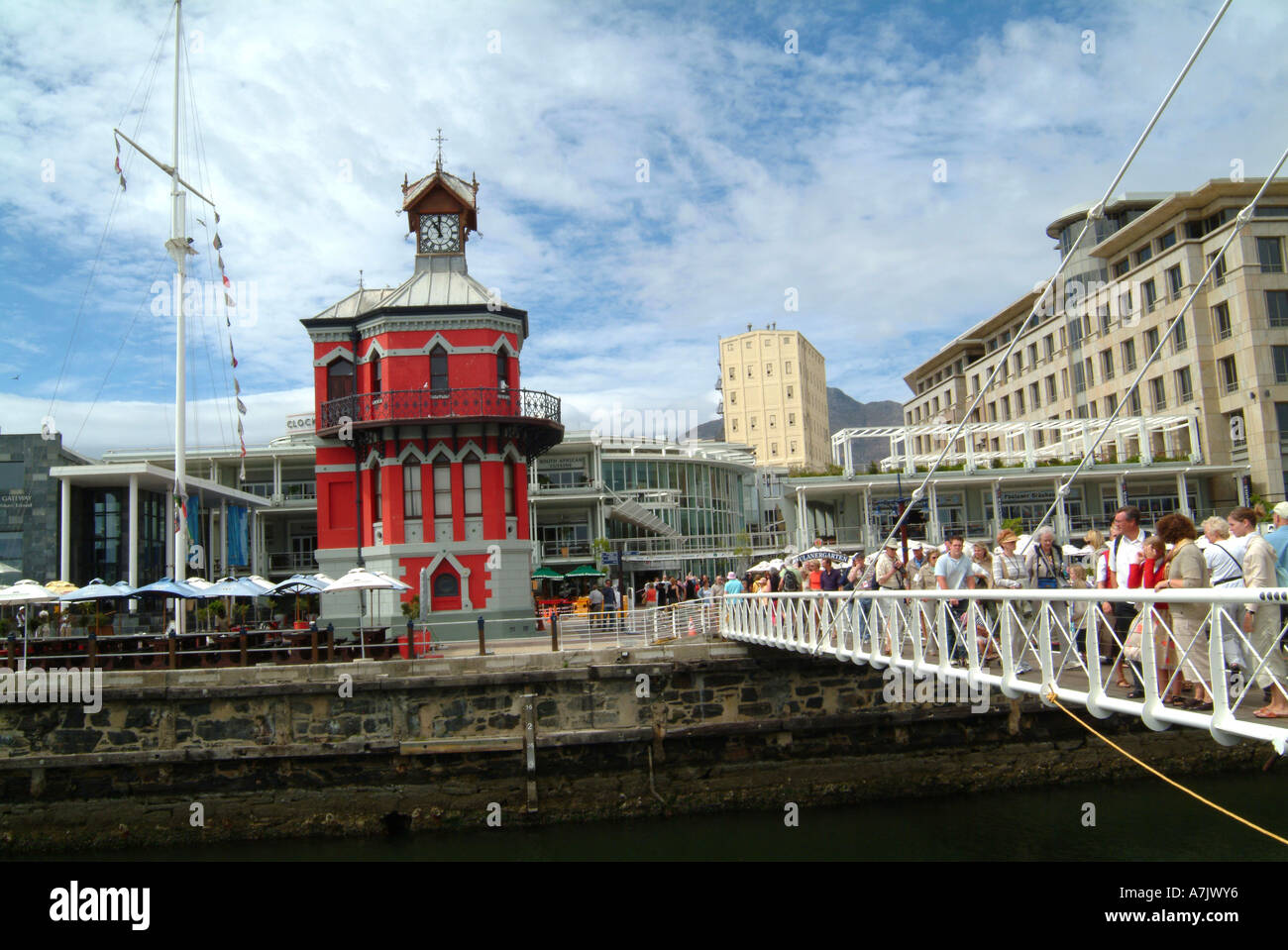 Capitaines de Port Tour de l'horloge et Office V & A Waterfront Cape Town Afrique du Sud Banque D'Images