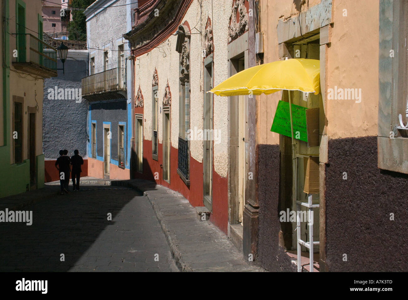 La ville historique de Guanajuato au Mexique il y a plus de 400 ans Banque D'Images