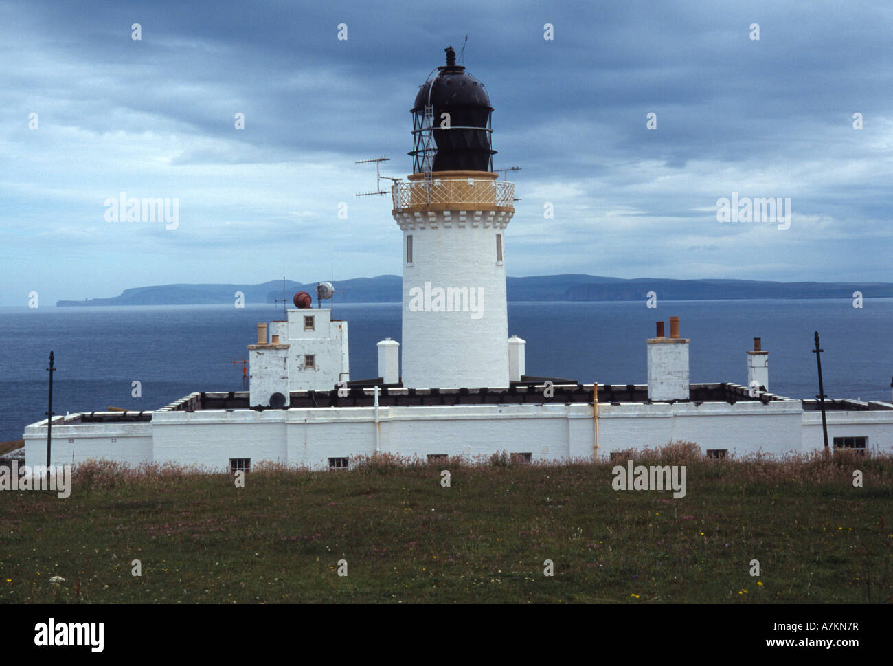 Dunnet Head, avec l'île de Hoy au-delà de l'Ecosse uk go Banque D'Images