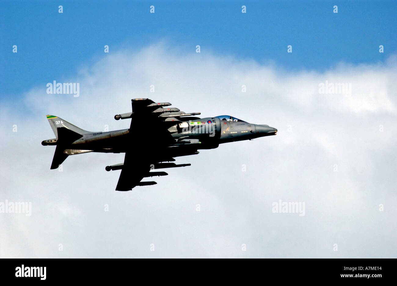 Harrier Jump Jet en vol Banque D'Images