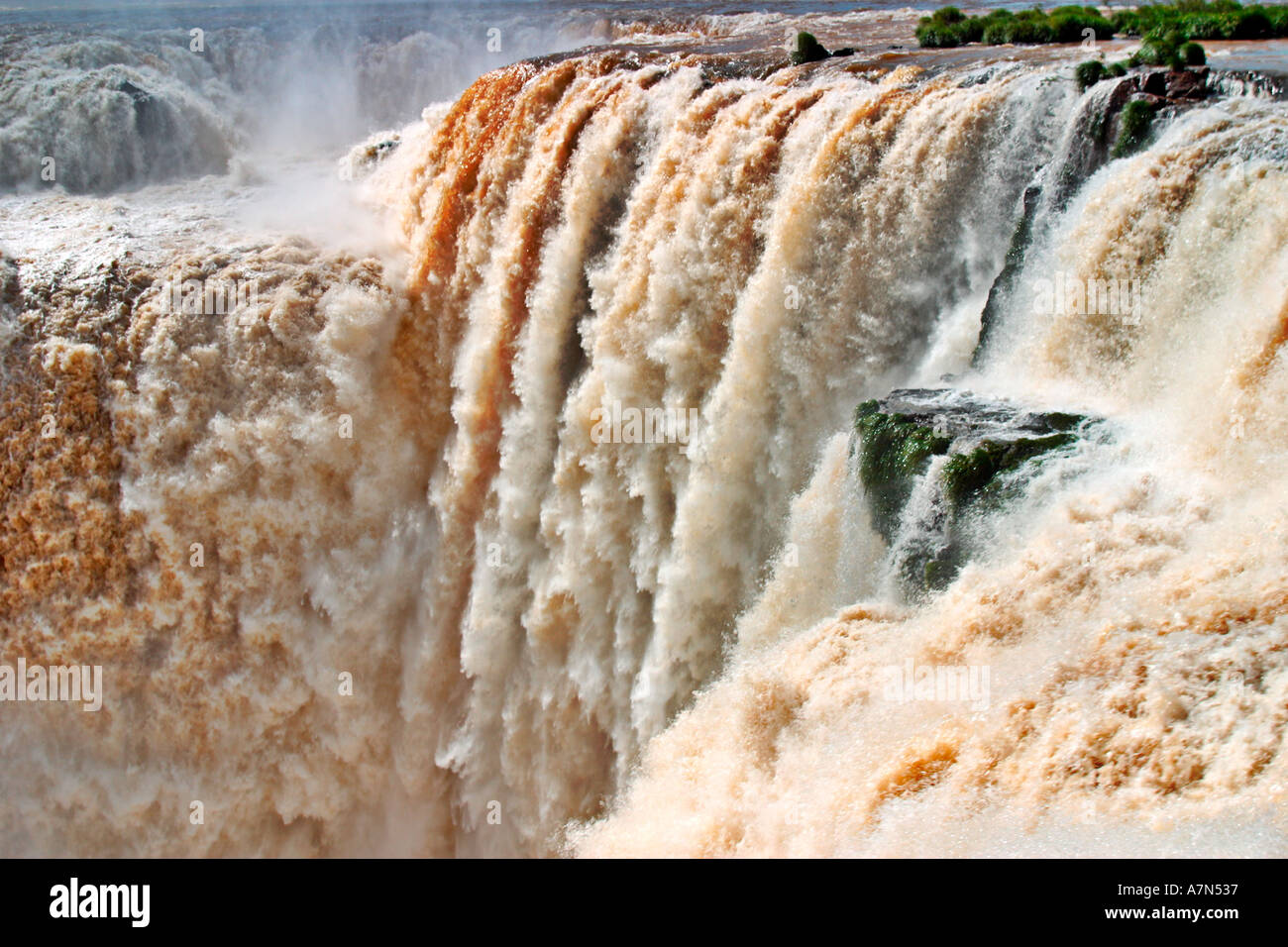 Brésil Iguazu Falls Vue spectaculaire Banque D'Images