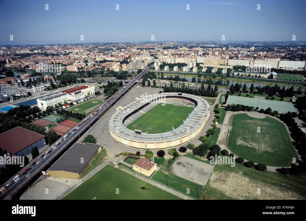 Ancienne Carte Postale - Stadium De Toulouse TFC 1951 - Vue Aérienne