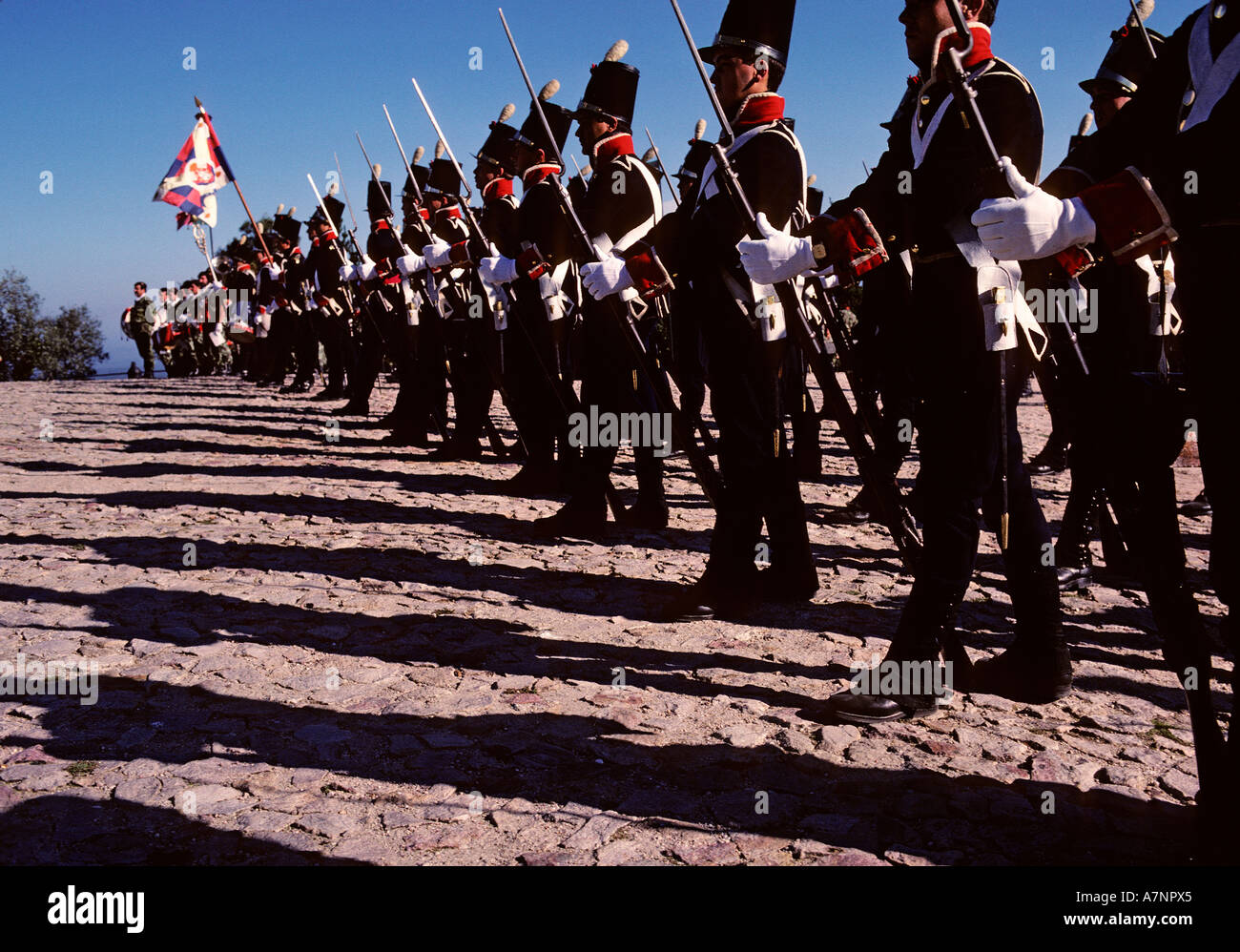 Le Portugal, commémoration historique de l'Anglo-Portuguese victoire contre la France Banque D'Images