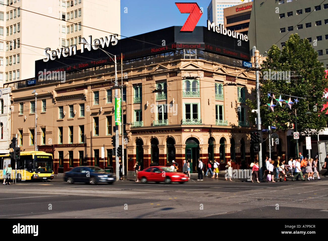 La célèbre "Les jeunes de Melbourne et Jackson' Melbourne Victoria en Australie. Banque D'Images