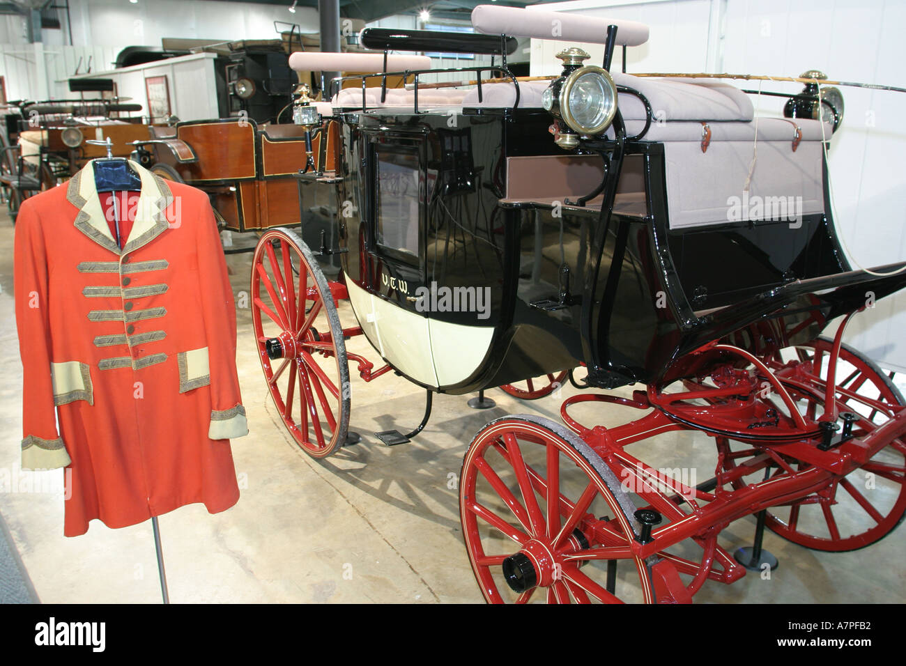 Leesburg Virginia, Loudoun County, Morven Park, Winmill Carriage Collection, Tom Thumb miniature Coach, utilisé par Barnum & Bailey Circus à la mi-180 Banque D'Images