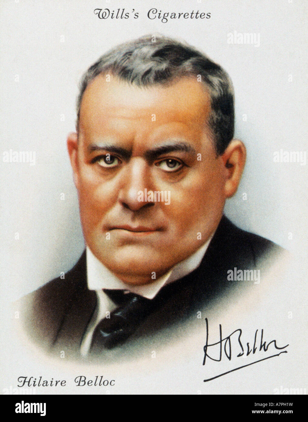 HILAIRE BELLOC écrivain et poète britannique de 1870 à 1953 Banque D'Images