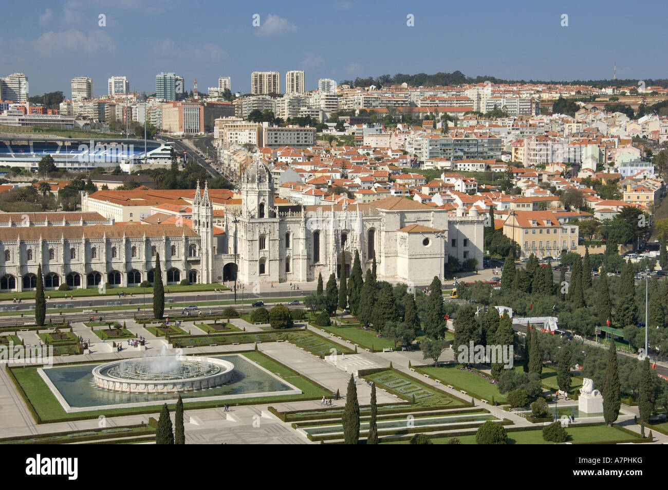 Portugal Lisbonne, le monastère de Jeronimos Banque D'Images