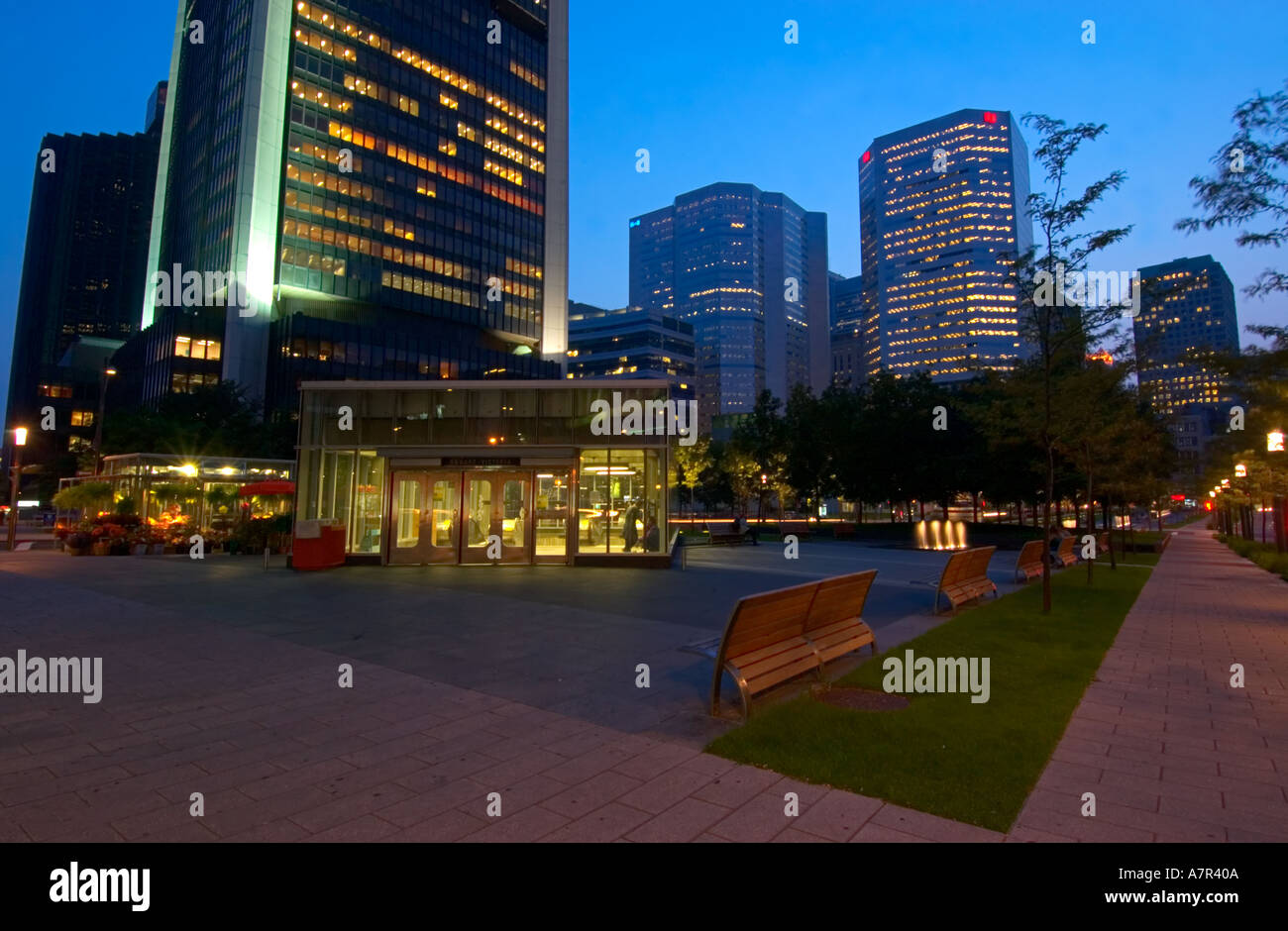 Centre-ville, Montréal, Québec, Canada Banque D'Images