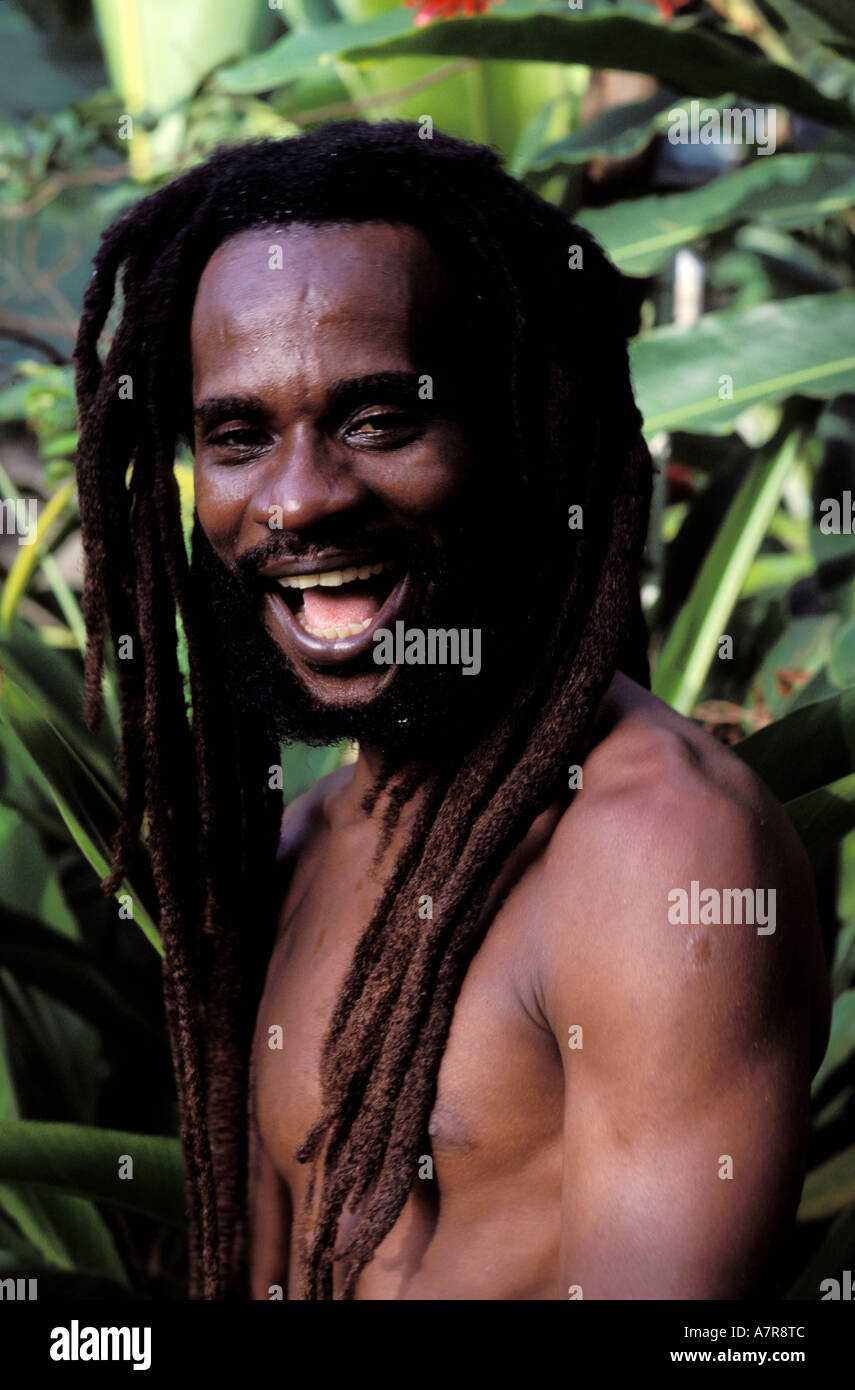 La Jamaïque, Chuckey Taylor, musicien et compositeur rasta reggae Banque D'Images