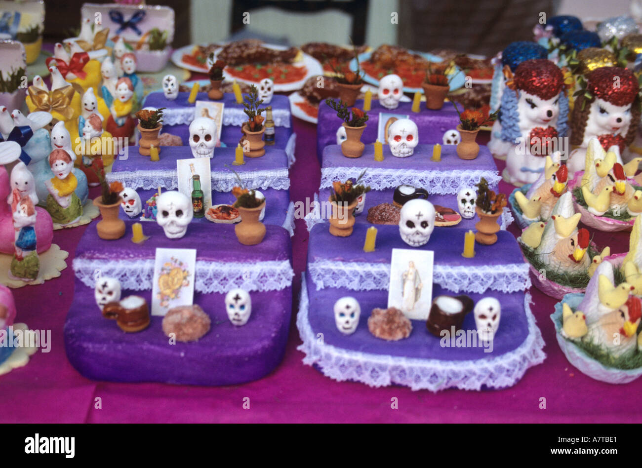 Le Jour des morts les bonbons Guadalajara Mexique Banque D'Images