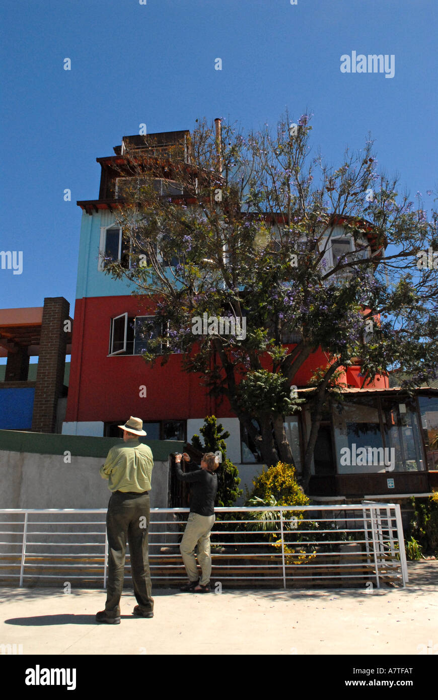 La Sebastiana maison de Pablo Neruda Valparaiso Chili Banque D'Images