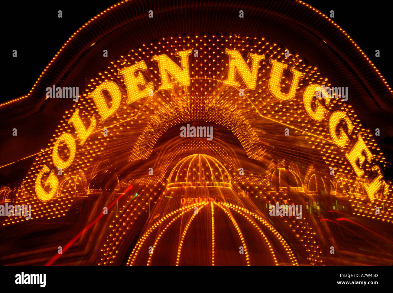 Le Golden Nugget est un des premiers casinos de l'ancienne section de Las Vegas NV USA Banque D'Images