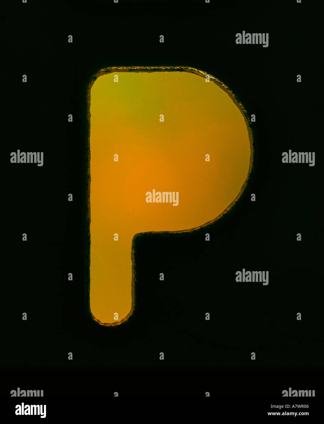 lettre p Banque D'Images