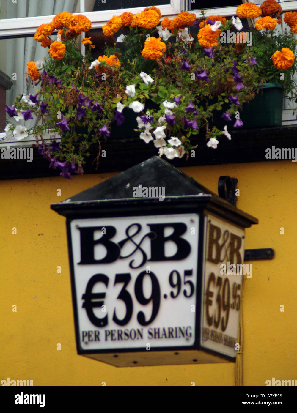 Bed and Breakfast Killarney Irlande signe Banque D'Images