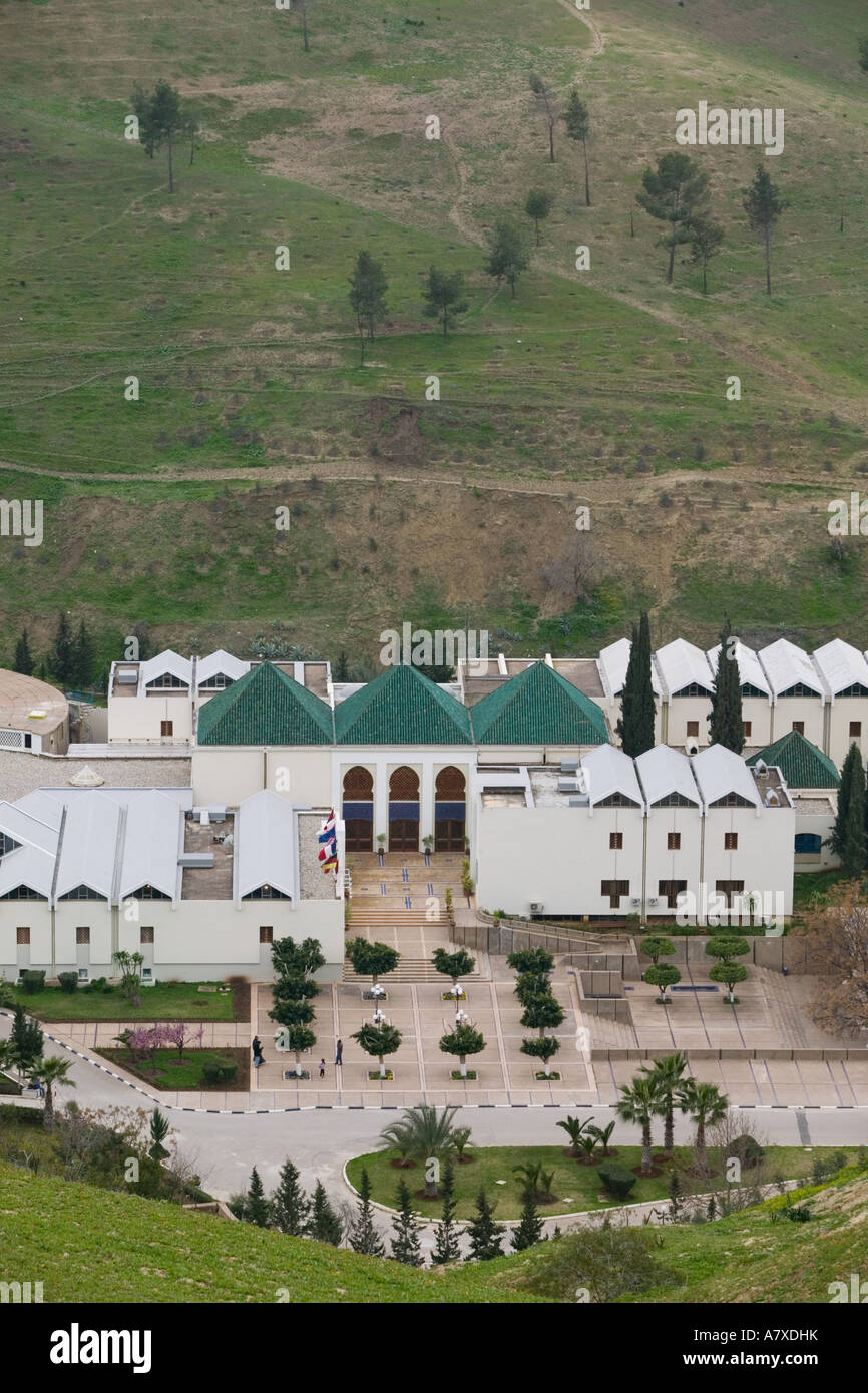 Le MAROC, Moulay Yacoub (FES) : Bâtiment de Moulay Yacoub Hot Springs Banque D'Images