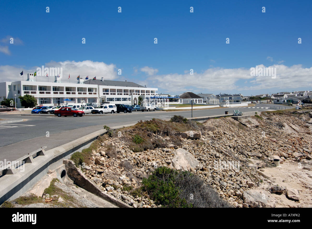 L'Arniston hotel sur la côte du Cap occidental en Afrique du Sud. Banque D'Images