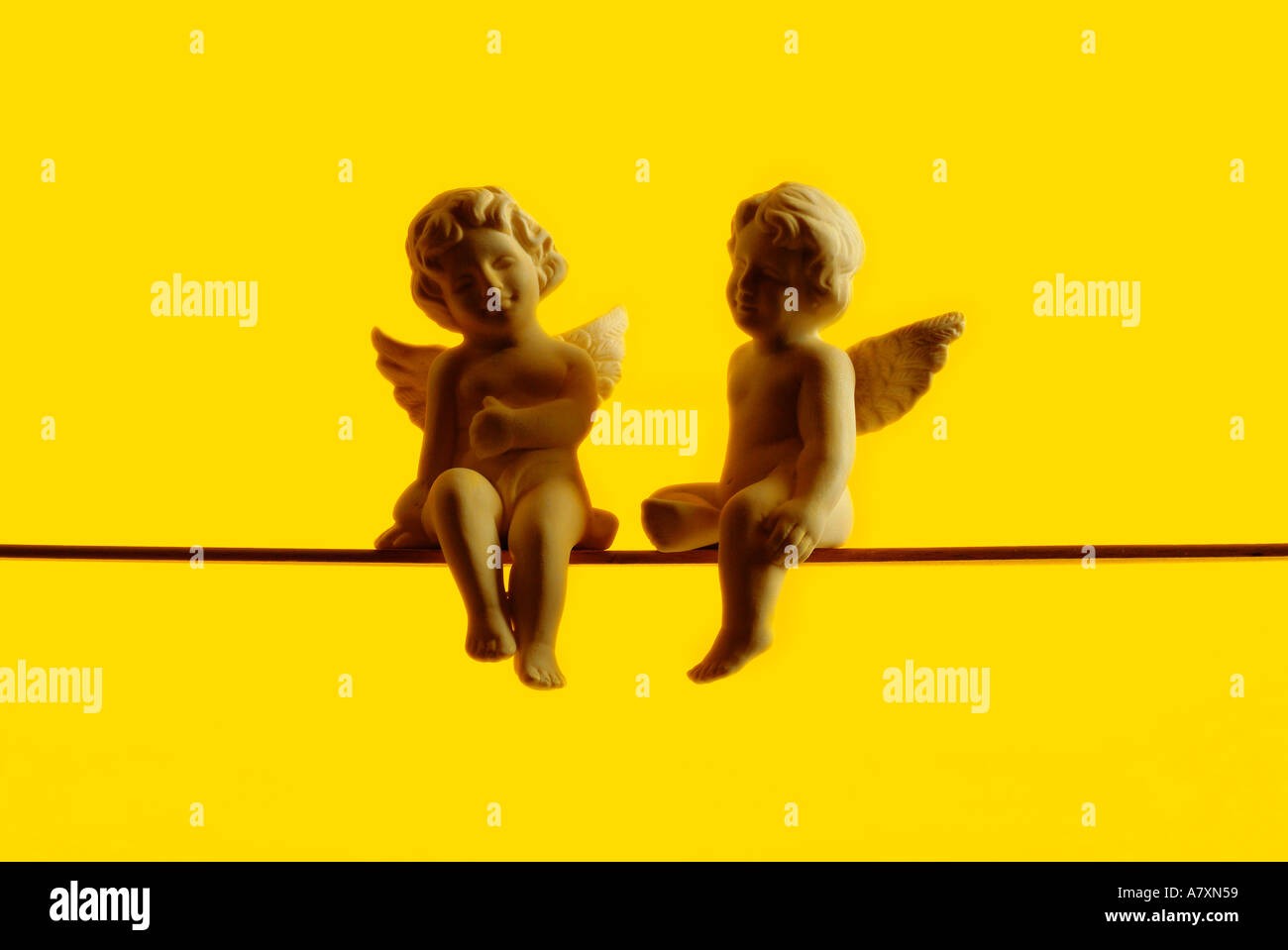 Deux anges Zwei Engel Banque D'Images